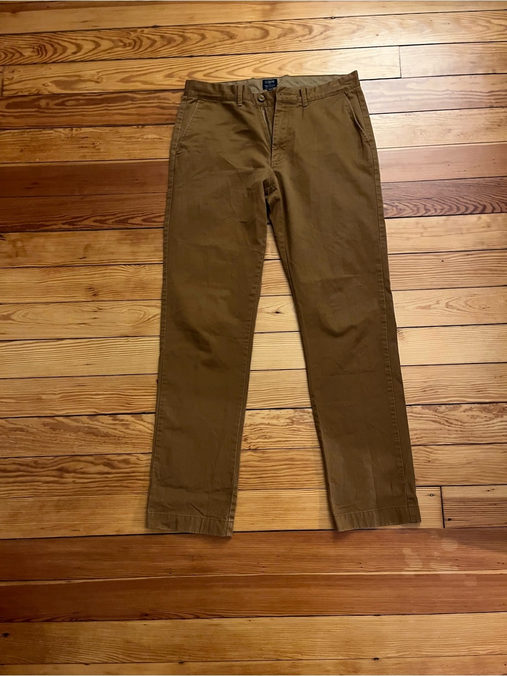 J. Crew Men's Olive-Tan Chino Pants